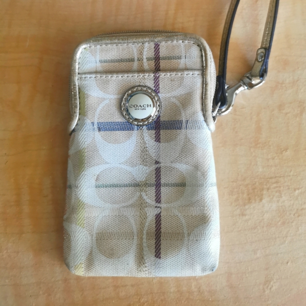 COACH card holder wristlet
